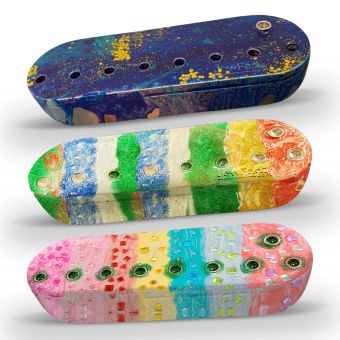 Tin Menorah To Go Container Lid And Bottom Without Candles - great craft! - FREE SHIPPING