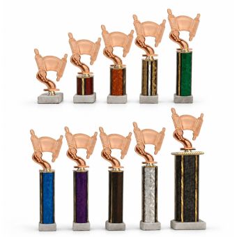 Marble Base Torah Trophy with Column - Unassembled