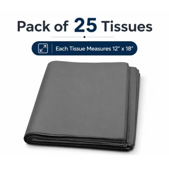 Silver Grey Tissue Paper - Pack of 25 (12" x 18")
