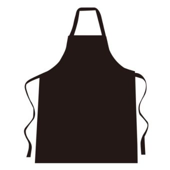 Black Cotton Blank Aprons without Logo