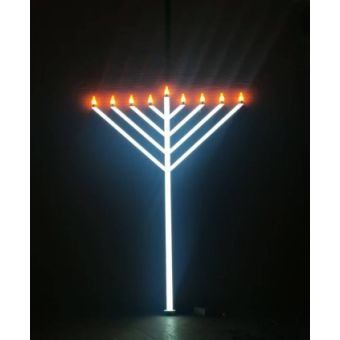 Chanukah LED light-up Menorah 10 feet