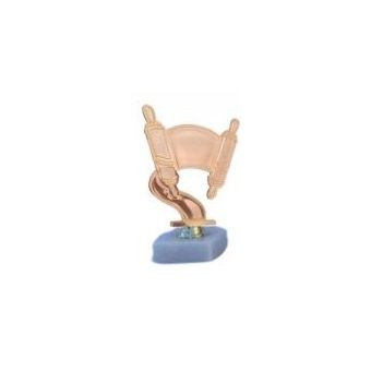White Torah Trophy (Size: 6")