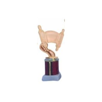 Red Hebrew School Graduation Torah Trophy 8"
